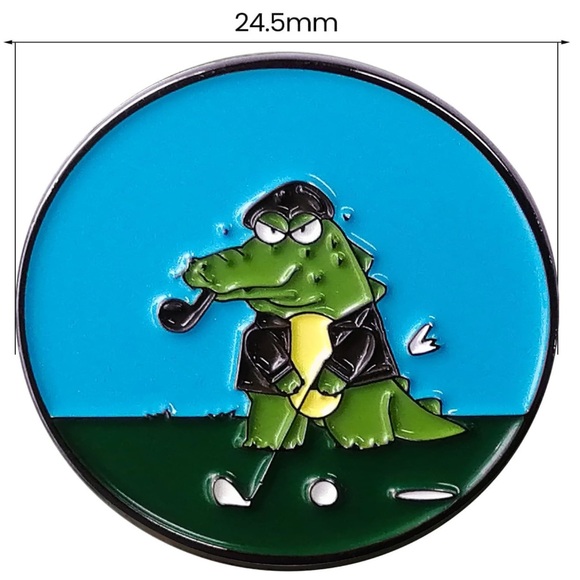 NWT - 2 Packs Magnetic Golf Ball Marker~Hat Clip~Coin Ball Marker for Men Women - Picture 3 of 7